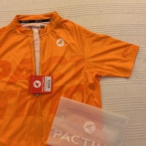 New! Pactimo Continental Jersey, Brand New Vibrant Orange, Trad fit, full zip.